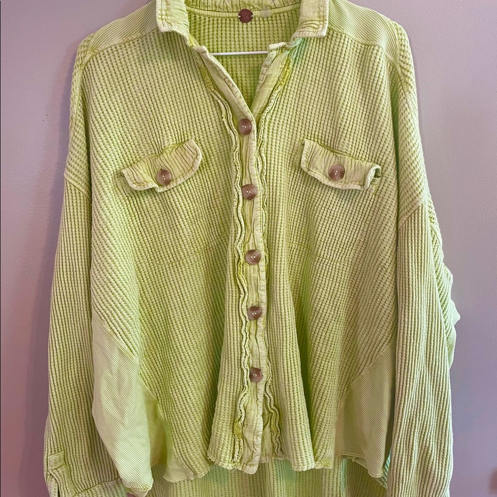 Free People One Scout Jacket Bamboo Shoot Small